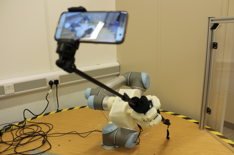 A robot taking a selfie. By Luke Cramphorn - University of Bristol (Image: EPSRC)